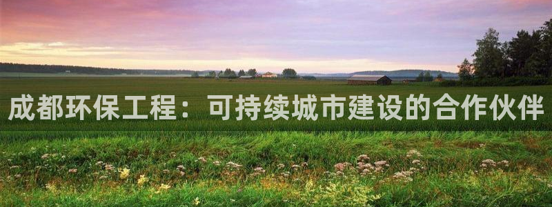 老版彩名堂：成都环保工程：可持续城市