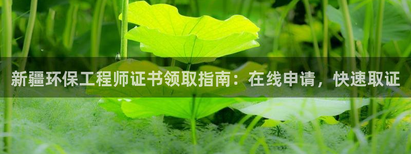彩名堂计划技巧：新疆环保工程师证书领