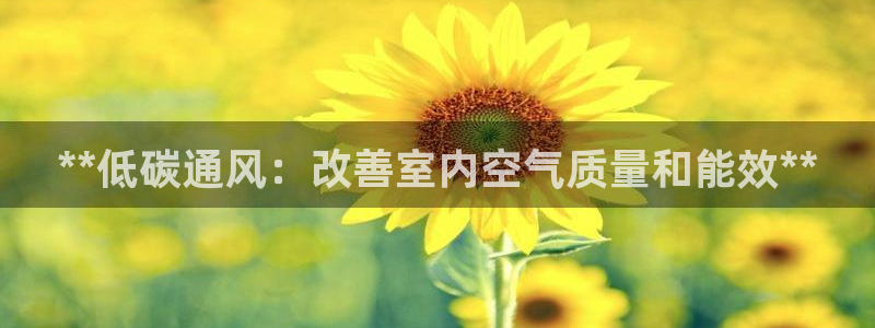 彩名堂官网计划：**低碳通风：改善室