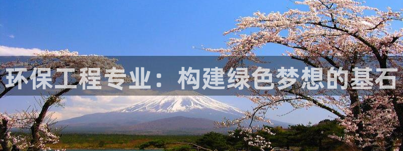 彩名堂计划和01计划怎么很稳：环保工程专业：构建绿色梦想的基石