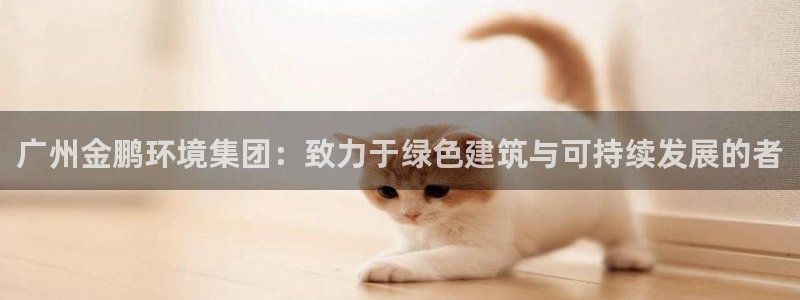 老版本彩名堂计划软件：广州金鹏环境集团：致力于绿色建筑与可持
