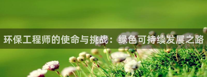 彩名堂免费计划使用方法：环保工程师的使命与挑战：绿色可持续发展之路